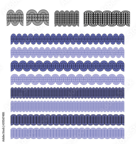 trim border brush colorable edit by stroke color/value