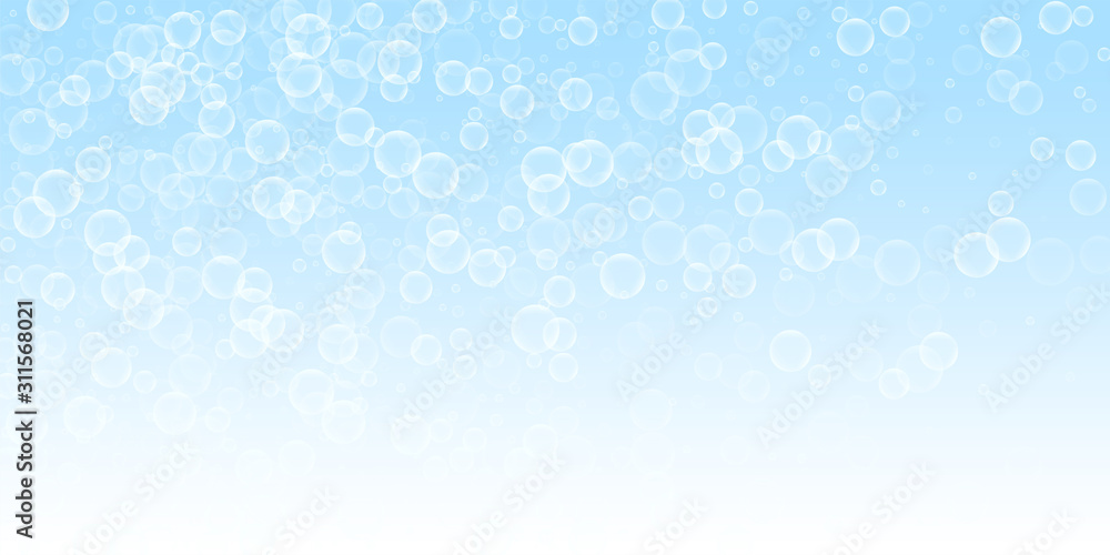 Random soap bubbles abstract background. Blowing b Random soap bubbles abstract background. Blowing b