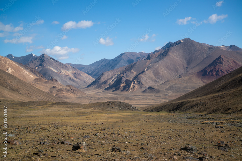 Wakhan valley in Tajikistan, beautiful part of Pamir highway