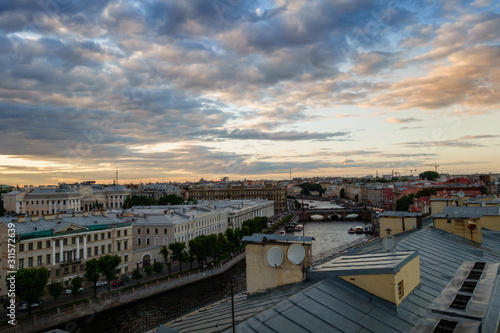 St. Petersburg view from the roof of the city © Dmitrii