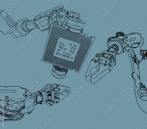 Industrial manipulators and microchip