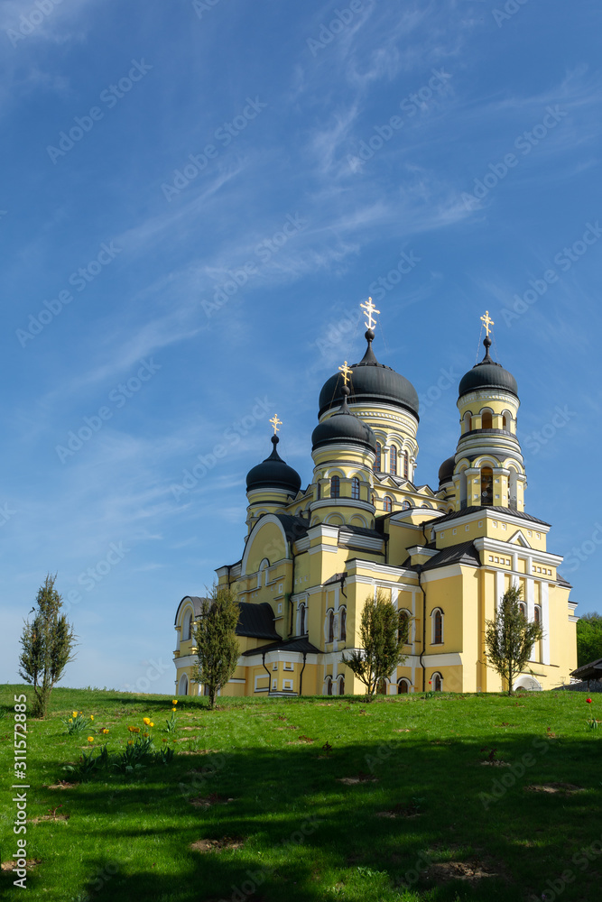 Beautiful Orthodox Monastery of Hincu located in Republic of Moldova