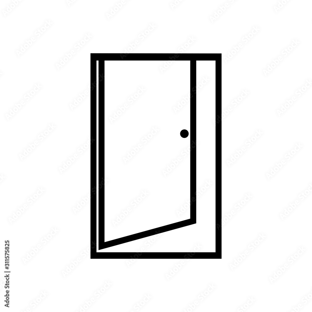 Door icon vector design template Door icon vector design template