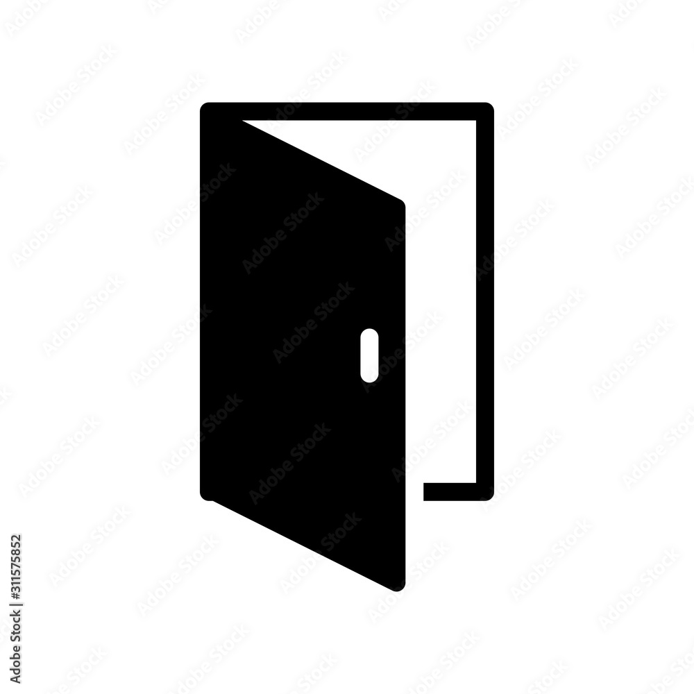 Door icon vector design template Door icon vector design template