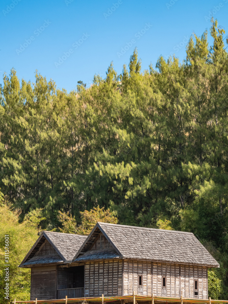 the small hut in Asia