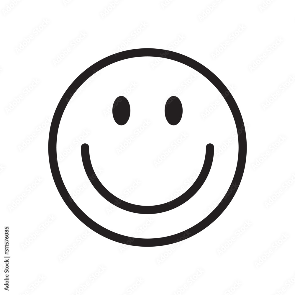 Emoticon icon logo vector design template