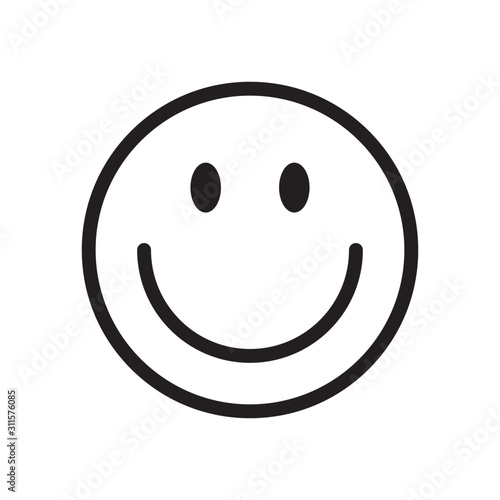 Emoticon icon logo vector design template