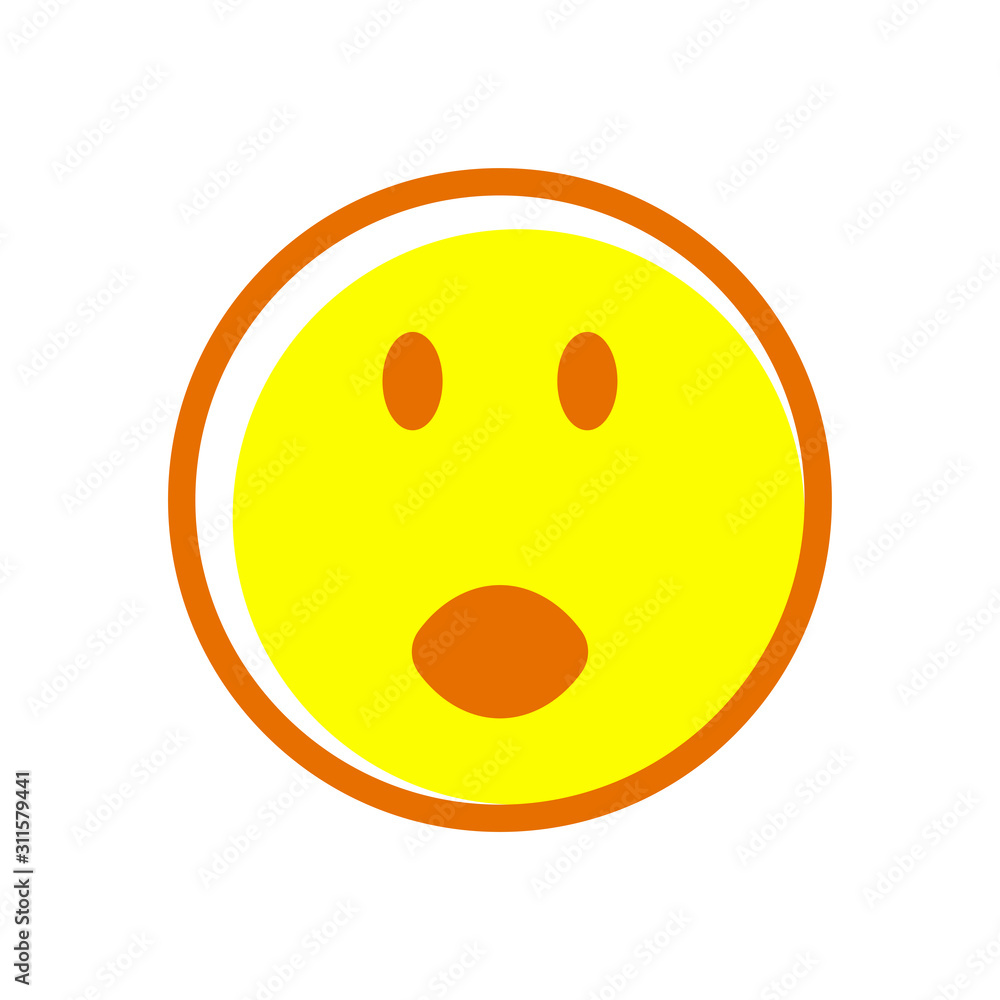 Fototapeta premium Emoticon expression icon vector