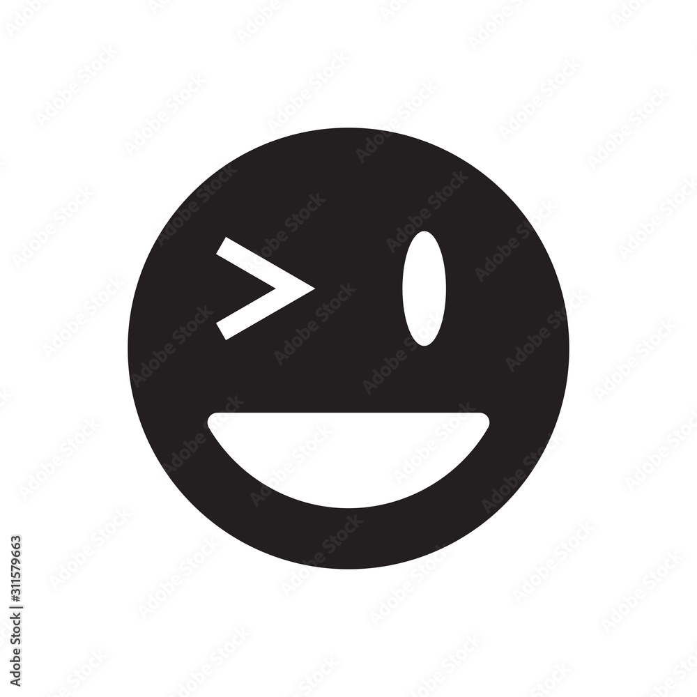 Emoticon icon logo vector design template Emoticon icon logo vector design template