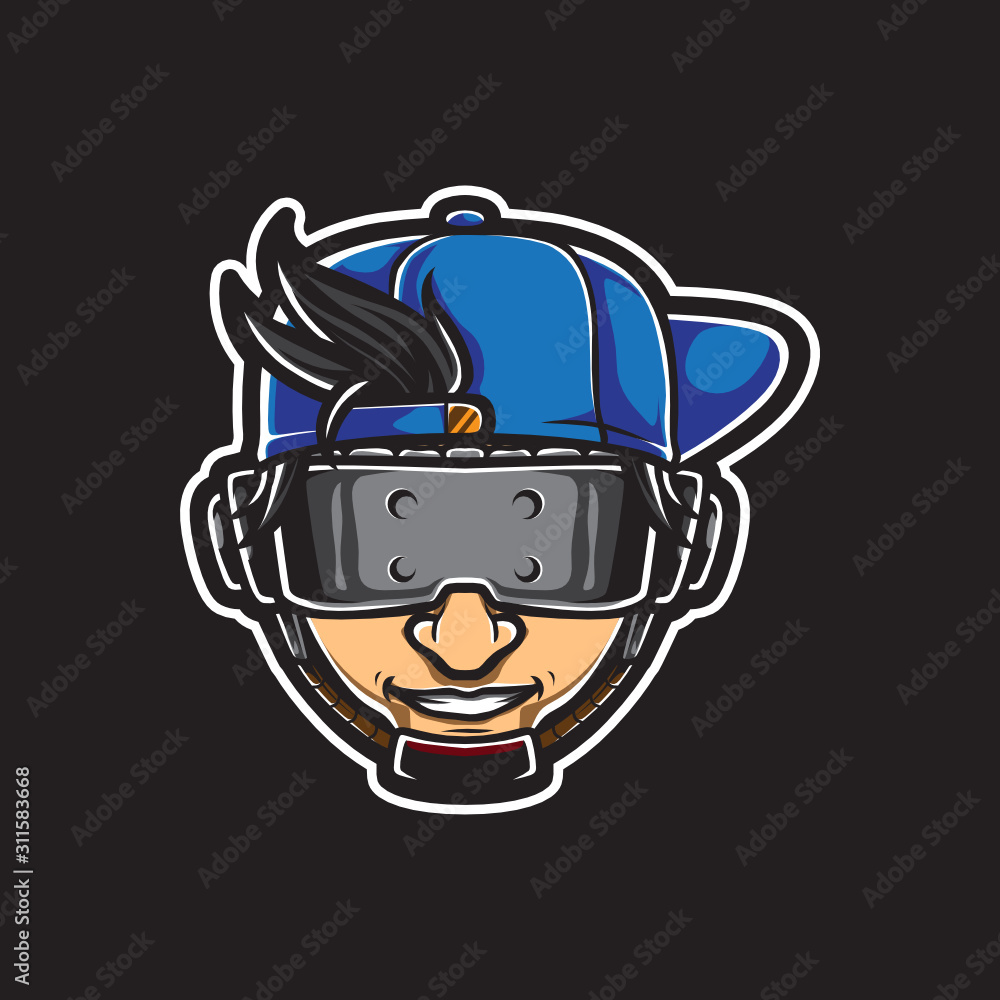 Face e sport Vector Logo Template Face e sport Vector Logo Template