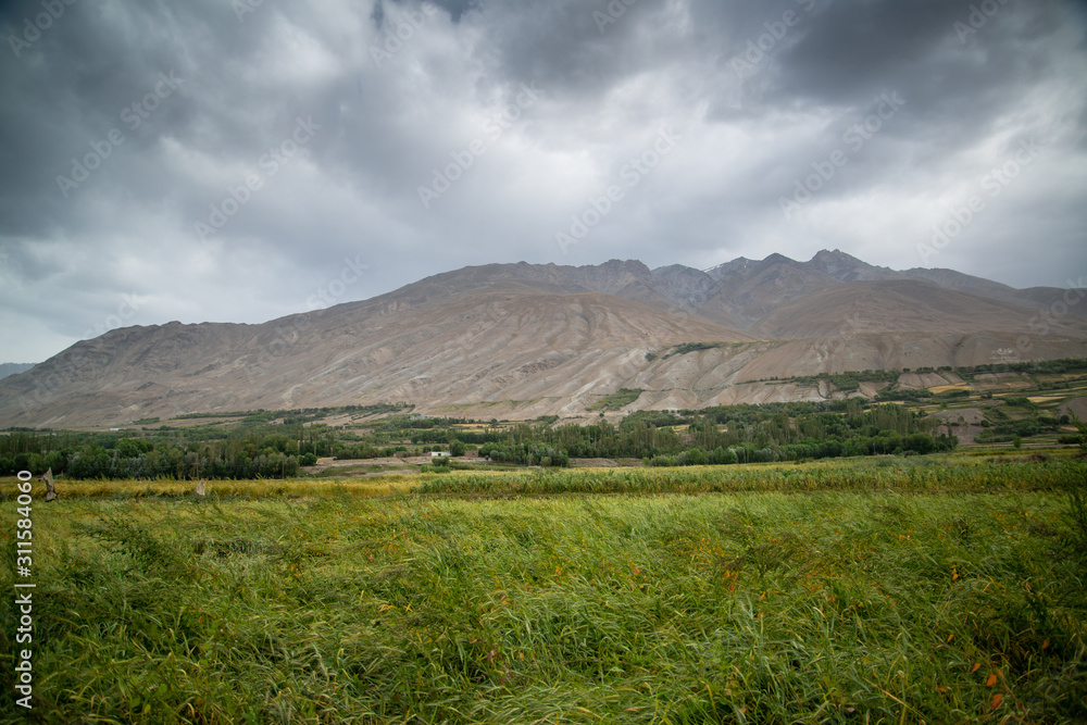 View in Wakhan Corridor in Afghanistan View in Wakhan Corridor in Afghanistan
