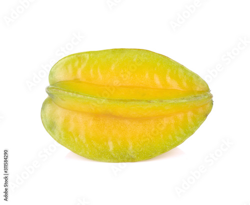 star apple fruit on white background