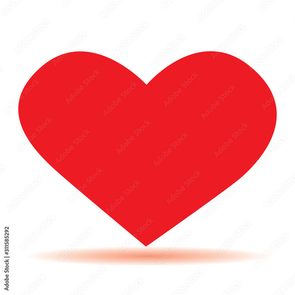 red heart isolated on white background red heart isolated on white background
