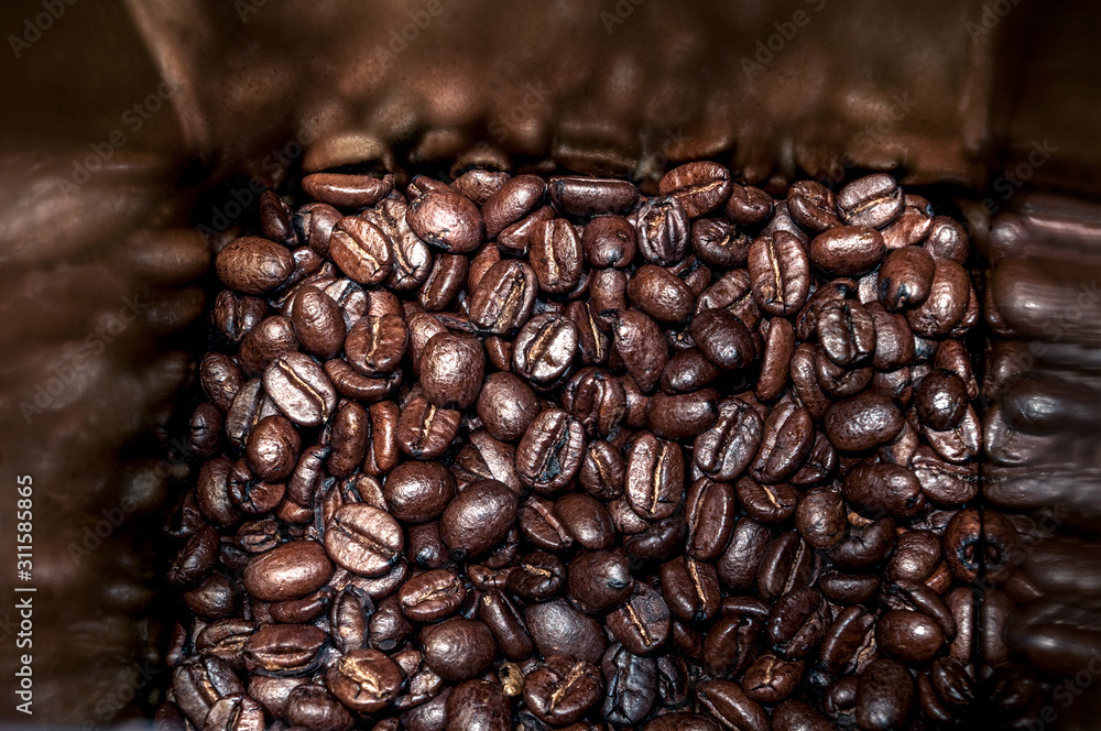 Φωτογραφία coffee beans on wooden background, stockholm,nacka,sweden,sverige