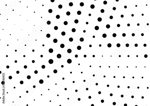 Abstract halftone dotted background. Monochrome grunge pattern with dot and circles.  Vector modern pop art texture for posters, sites, business cards, cover, postcards, labels, stickers layout.