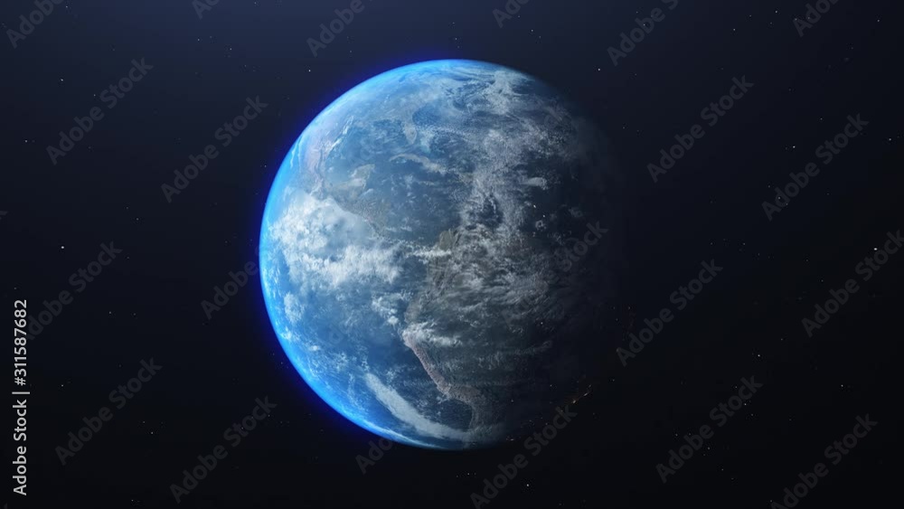 Earth rotating animation. 3D rendering and 4k. Earth rotating animation. 3D rendering and 4k.