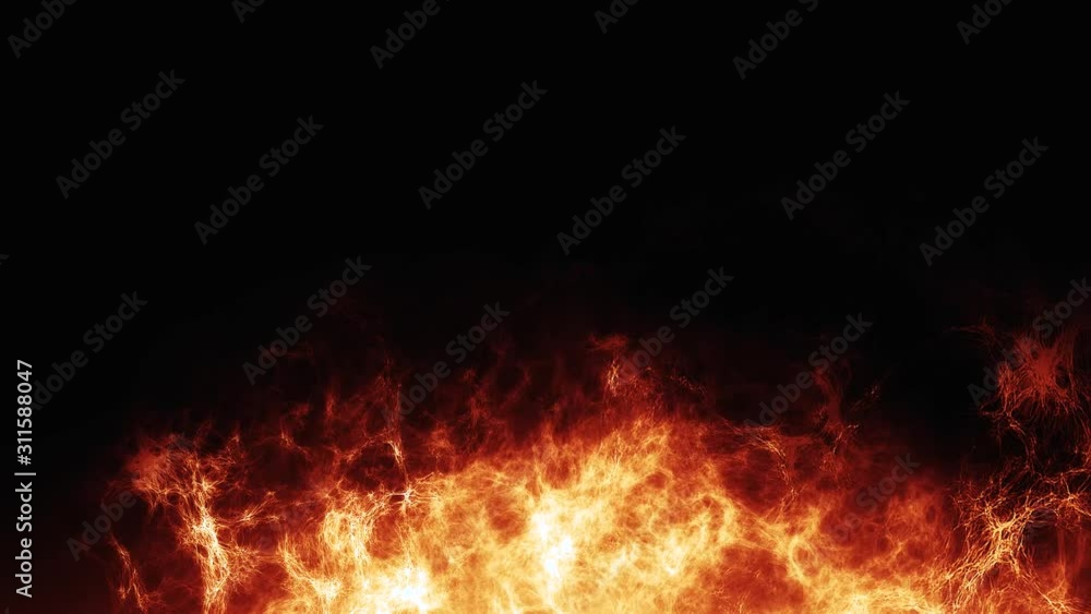 3D render fire Animation 4k on black background. Campfire Raging Flames. 3D render fire Animation 4k on black background. Campfire Raging Flames.