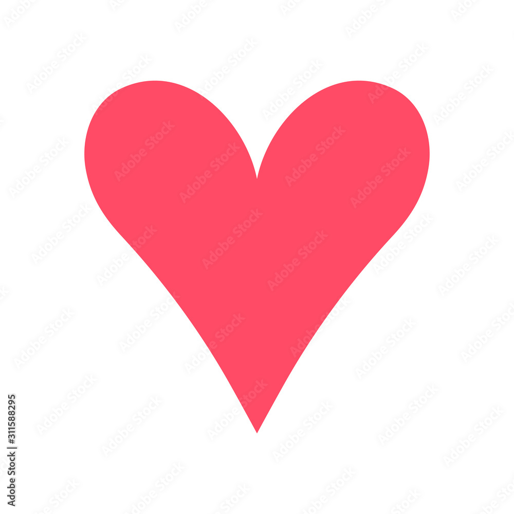 Heart. Flat icon. Vector illustration. Heart. Flat icon. Vector illustration.