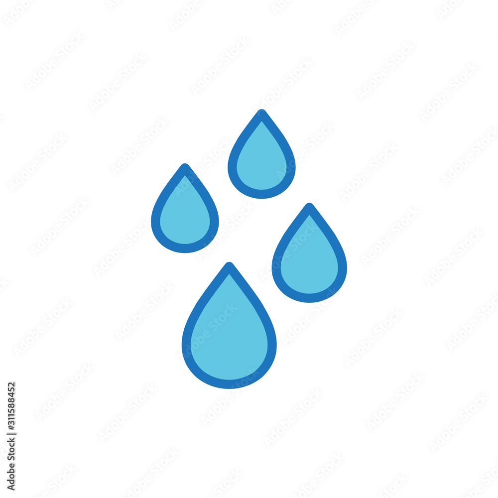 water flat icon, vector illustration water flat icon, vector illustration