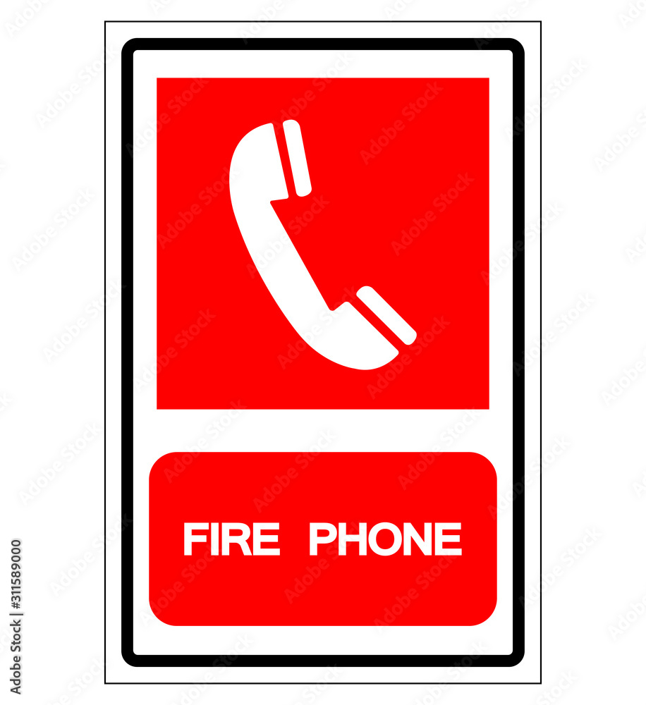 Fire Phone Symbol Sign, Vector Illustration, Isolate On White Background Label. EPS10 Fire Phone Symbol Sign, Vector Illustration, Isolate On White Background Label. EPS10