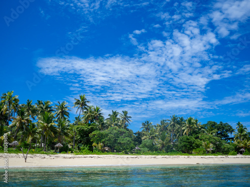 tropical island in the sea