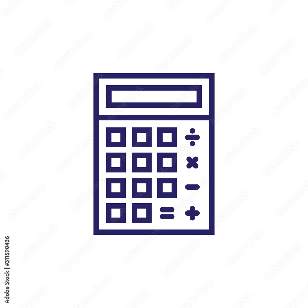 calculator flat icon, vector illustration calculator flat icon, vector illustration