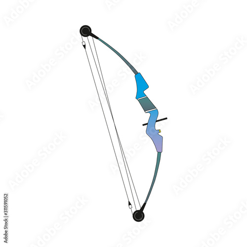 bow hunter aiming with compound bow