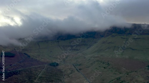 The dramitic mountains surrounding the Gleniff Horseshoe drive in County Sligo - Ireland photo