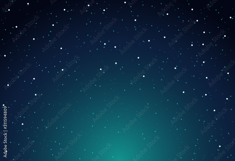 Vector sky star background night. Starry space universe wallpaper