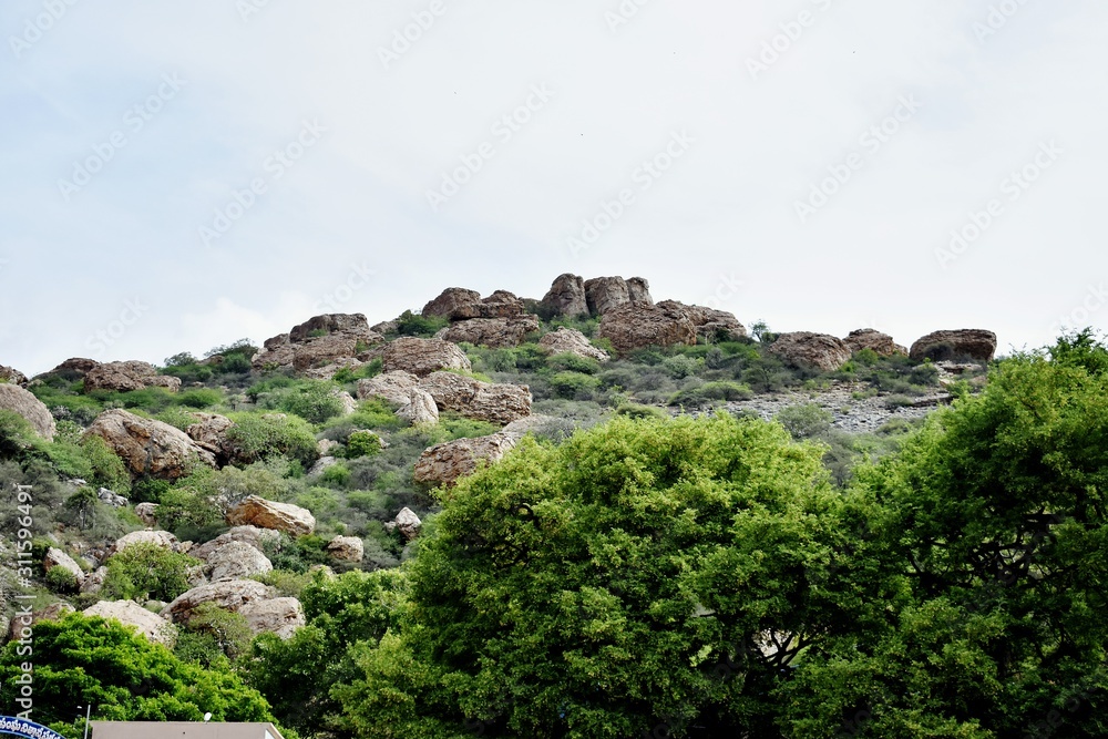 Landscape of Hill and Sky