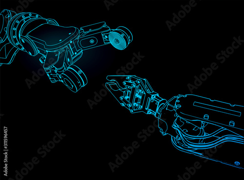 Industrial robotics manipulators
