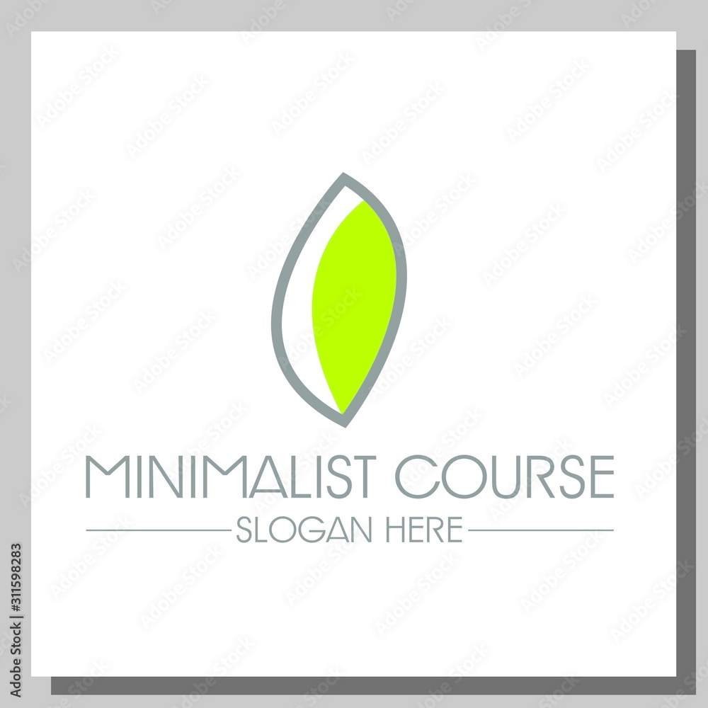minimalist course logo, can be used for website and company logos minimalist course logo, can be used for website and company logos