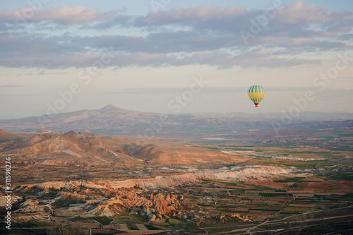 A great attraction of Cappadocia is ballooning. Cappadocia is known worldwide as one of the best places for ballooning. Goreme, Cappadocia, Turkey.