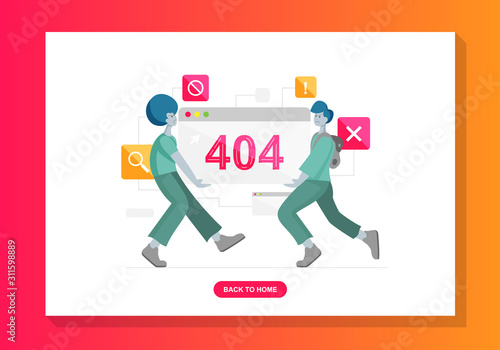 404 page not found web design ui 3