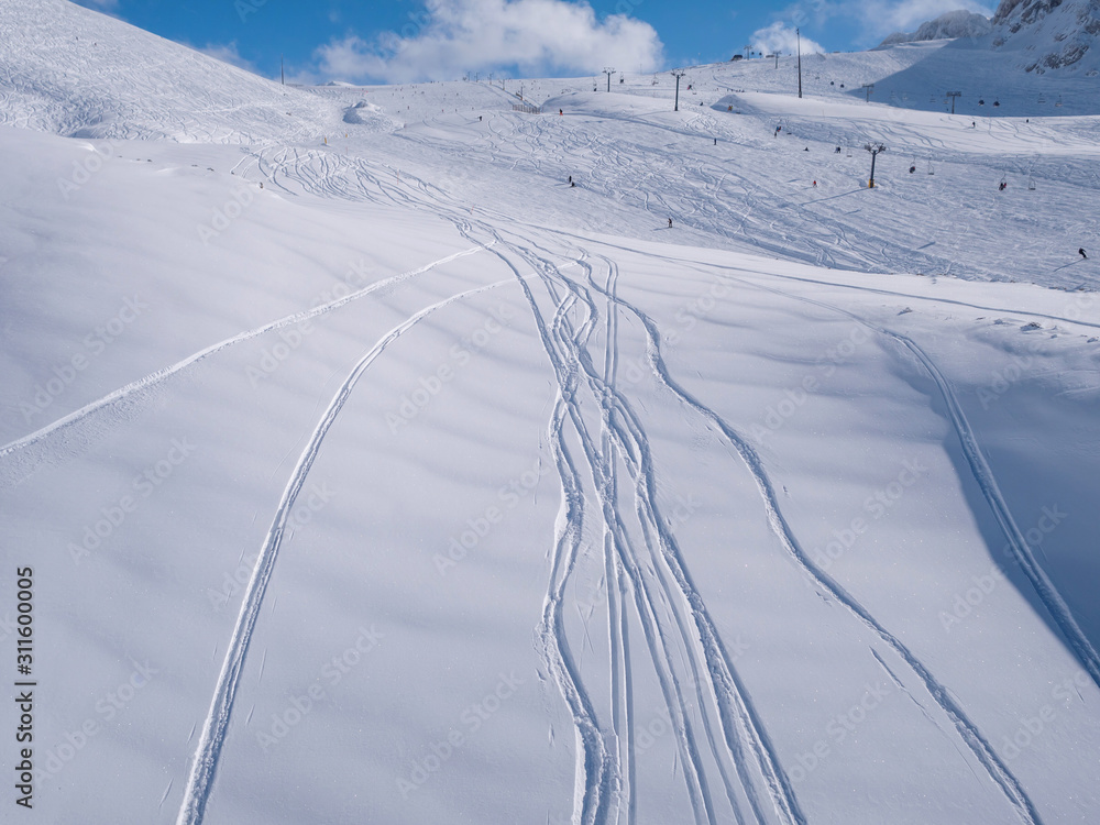 Slopes of Parnassos mountain in a sunny day Slopes of Parnassos mountain in a sunny day