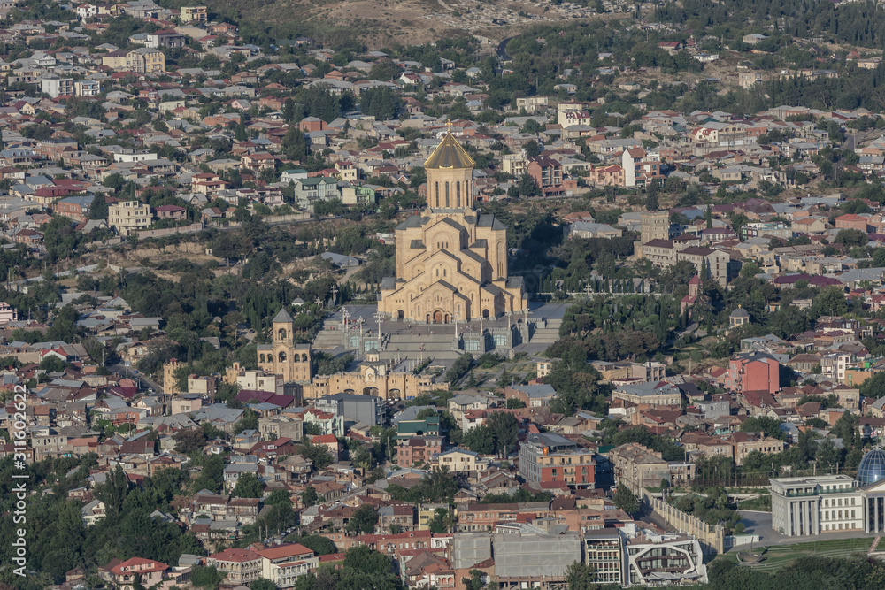 View of Tbilisi and Holy Trinity Cathedral
