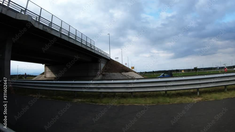 Car Drive On Highway Trough Beautiful Croatia Time Lapse Car Drive On Highway Trough Beautiful Croatia Time Lapse
