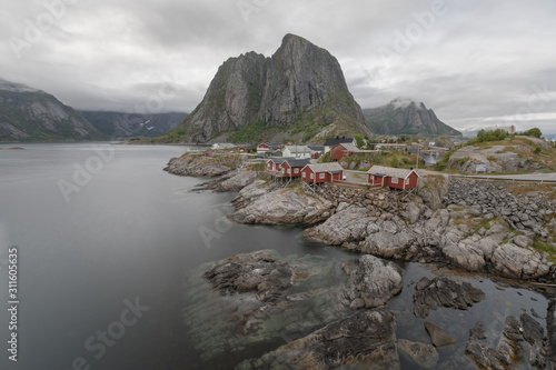 Lofoten Islands in Norway in the summer