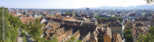 Graz, Blick auf Graz, Hauptplatz mit Rathaus, Österreich, Steie