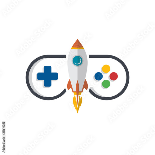 rocket game console turbo speed joystick controller