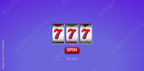 Casino slot jackpot machine lucky 777 background win