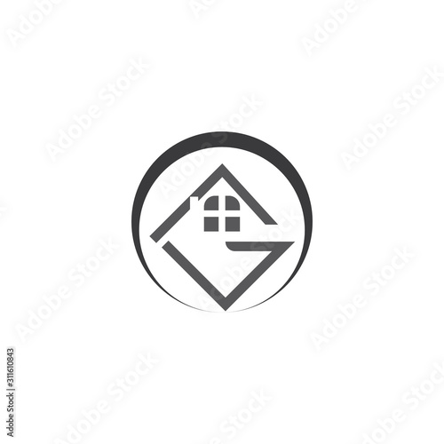 Property and Construction Logo Template vector symbol © evandri237@gmail