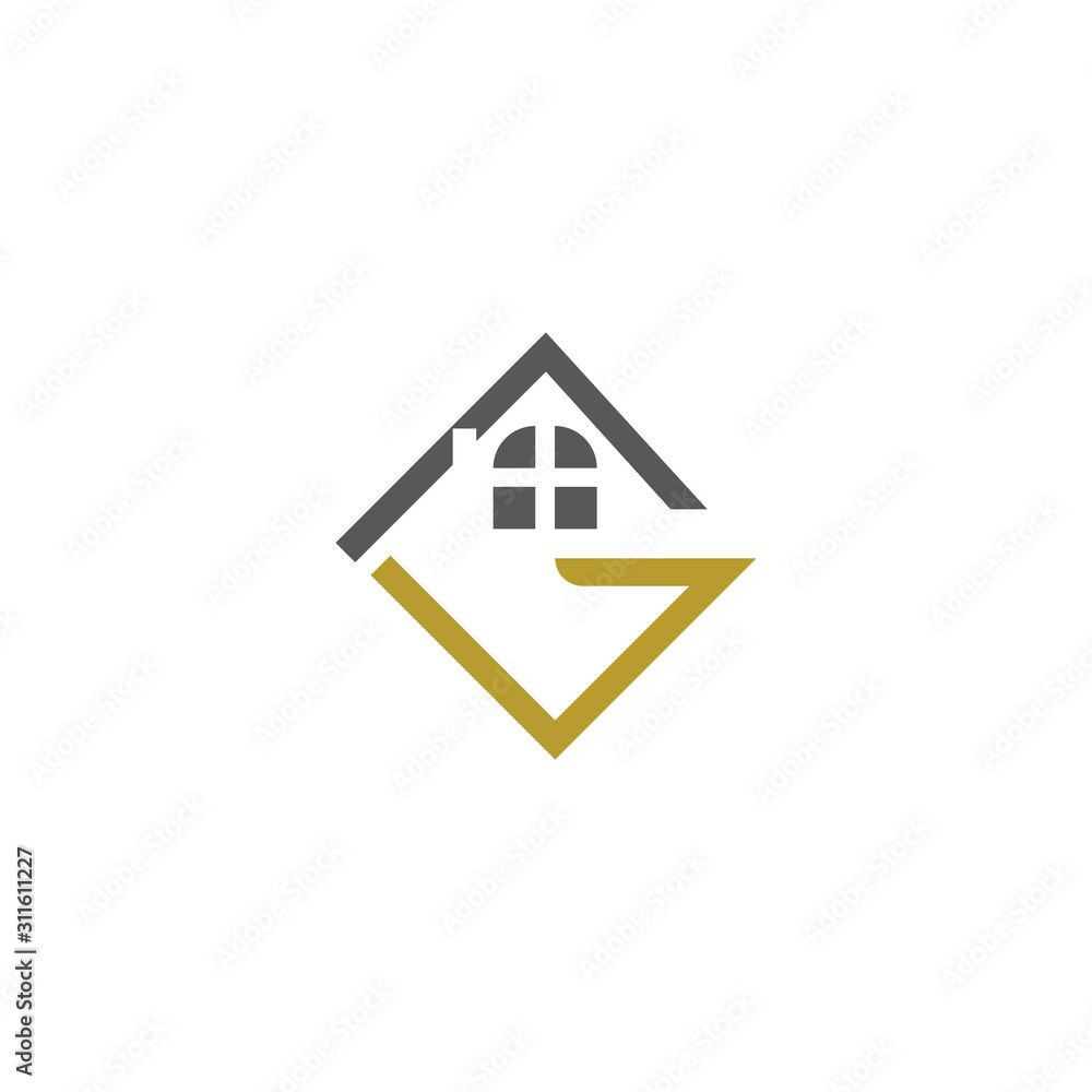 Property and Construction Logo Template vector symbol