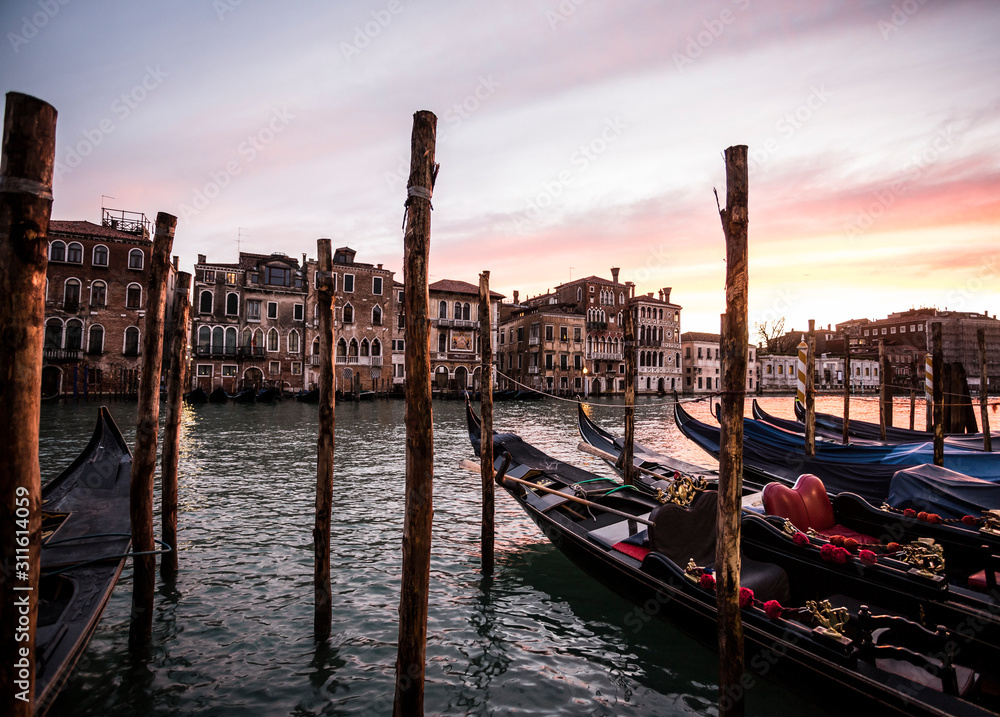 Sunset in Venice, Italy
