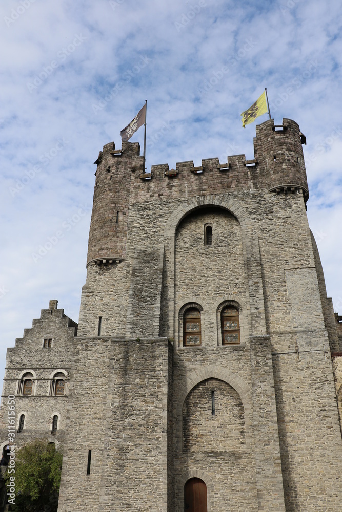 Donjon du Château des comtes de Flandre à Gand