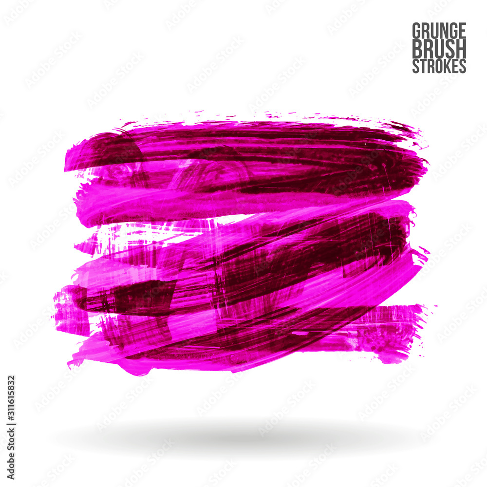 Purple brush stroke and texture. Grunge vector abstract hand - painted element. Underline and border design. Purple brush stroke and texture. Grunge vector abstract hand - painted element. Underline and border design.