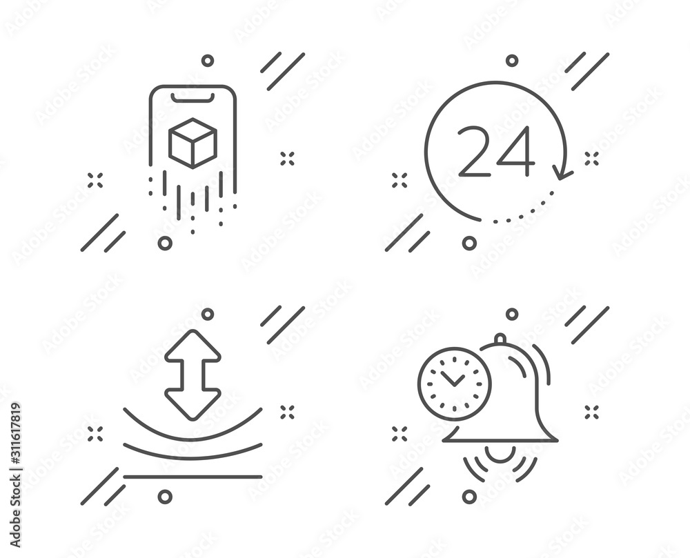 Resilience, Augmented reality and 24 hours line icons set. Time management sign. Elastic, Phone simulation, Time. Alarm clock. Science set. Line resilience outline icon. Vector Resilience, Augmented reality and 24 hours line icons set. Time management sign. Elastic, Phone simulation, Time. Alarm clock. Science set. Line resilience outline icon. Vector