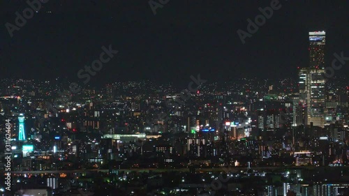 Wallpaper Mural 大阪咲洲庁舎展望台から眺める大阪の都市夜景 Torontodigital.ca