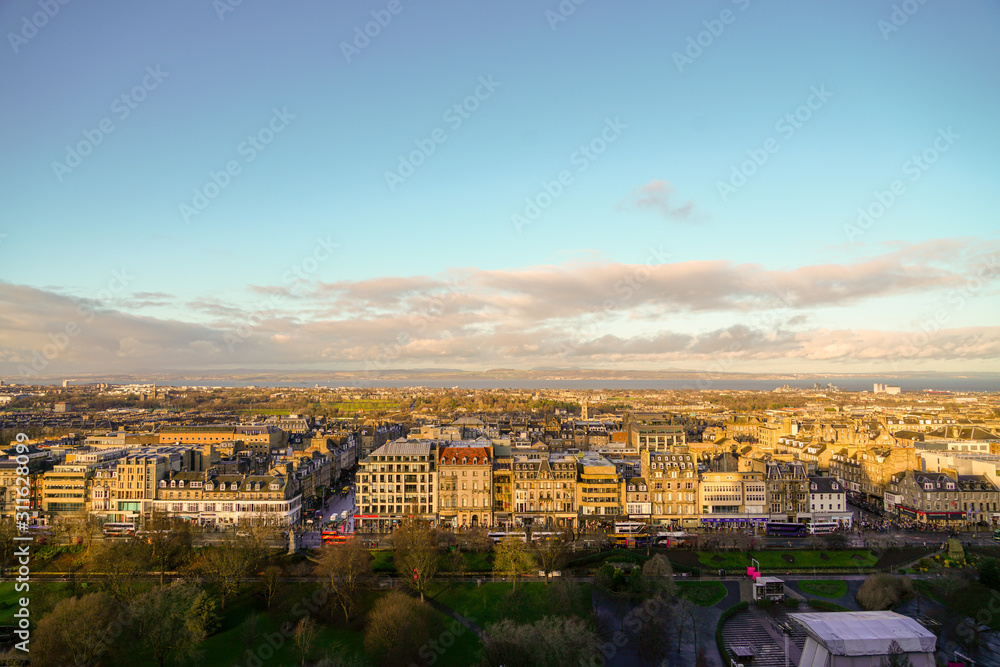 Edinburgh city view in Scotland