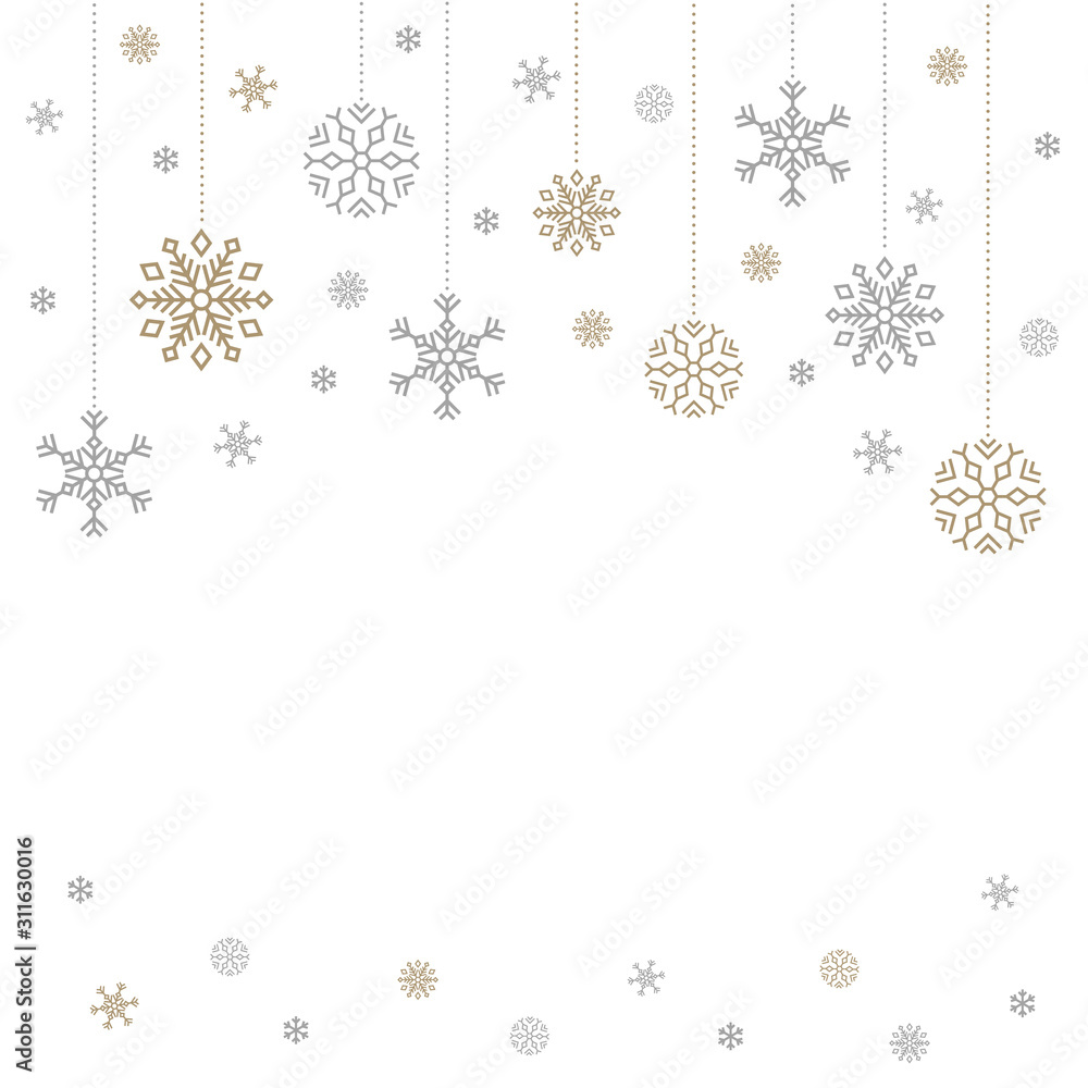 Christmas white background for text. Vector illustration.